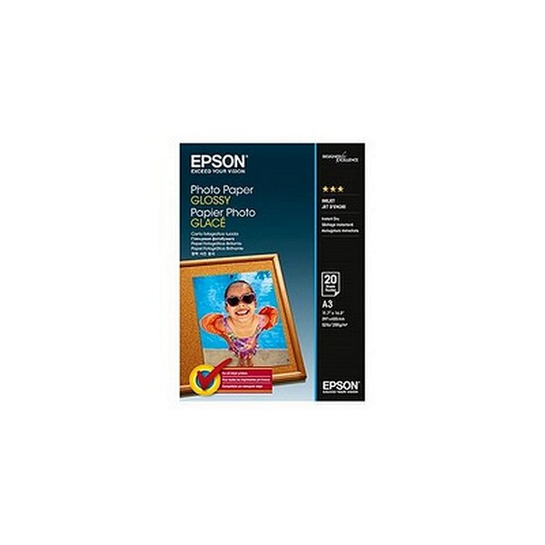 Epson S042536 Papier photo glacé A3 200g  20 feuilles