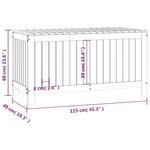vidaXL Boîte de rangement de jardin Gris 115x49x60 cm Bois de pin