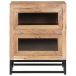 vidaXL Table de chevet 40x30x50 cm Bois d'acacia massif