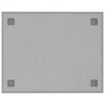 vidaXL Tableau noir magnétique mural Blanc 50x40 cm Verre trempé
