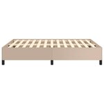 vidaXL Cadre de lit Cappuccino 140x200 cm Similicuir