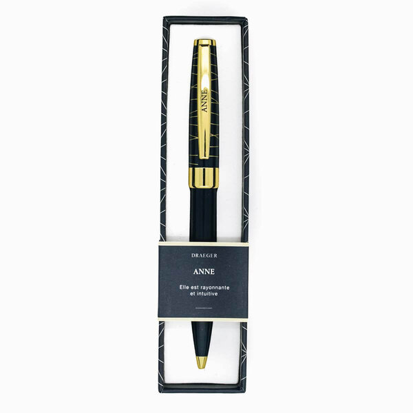Stylo personnalisé prénom de femme au choix - Pastel Chic - Anne - Draeger