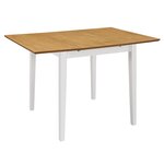 vidaXL Mobilier de salle à manger 3 Pièces MDF Blanc