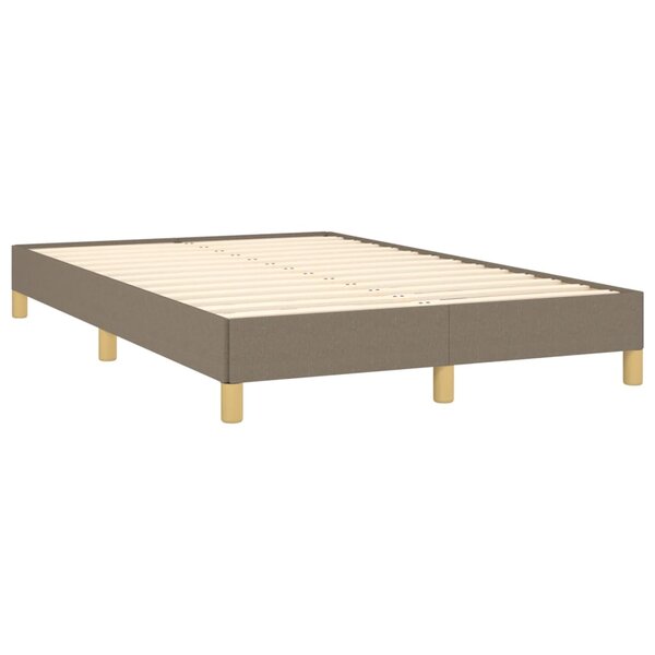 vidaXL Cadre de lit taupe 120x190 cm tissu