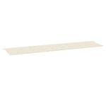 vidaXL Coussin de banc de jardin crème 200x50x4 cm tissu oxford