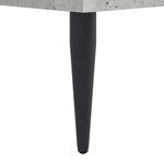 vidaXL Cadre de lit gris béton 140x190 cm bois d'ingénierie
