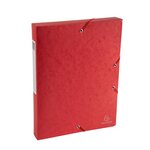 Boite De Classement Exabox Dos 40mm Carte Lustrée Scotten - A4 - Rouge - Exacompta