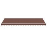 vidaXL Auvent manuel rétractable avec LED marron 600x350 cm
