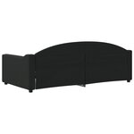 vidaXL Lit de repos noir 90x190 cm tissu