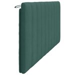 vidaXL Coussin de tête de lit vert foncé 200 cm velours