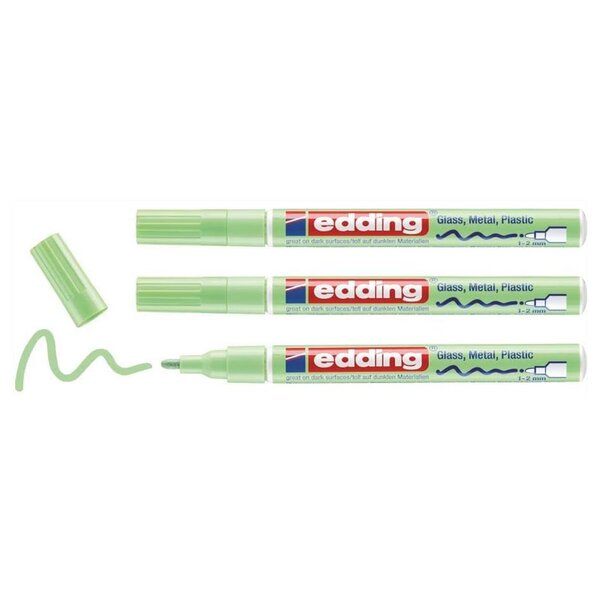 Marqueur Peinture brillante 751 vert pastel 1-2 mm x 3 EDDING