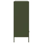 vidaXL Buffet haut vert olive 68x39x101 5 cm acier laminé à froid