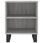vidaXL Tables de chevet 2 Pièces sonoma gris 40x30x50cm bois d'ingénierie
