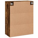 vidaXL Armoire murale chêne fumé 69 5x34x90 cm bois d'ingénierie