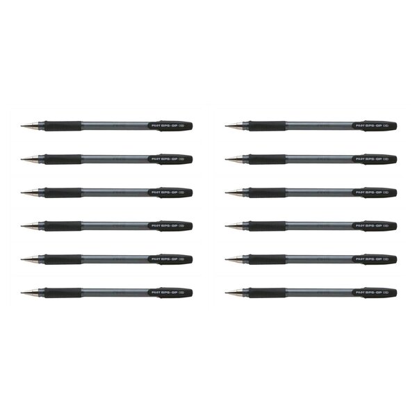 Stylo bille bps-gp à capuchon pointe extra large noir x 12 pilot