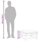 vidaXL Repose-pieds de jardin avec coussin vert bambou