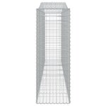 vidaXL Paniers à gabions arqués 10 Pièces 400x50x140/160 cm Fer galvanisé