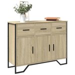 vidaXL Buffet chêne sonoma 97x32 5x74 5 cm bois d'ingénierie