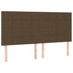 vidaXL Sommier à lattes de lit matelas et LED Marron foncé 160x200 cm