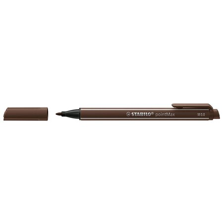 Stylo-feutre pointmax  marron foncé stabilo