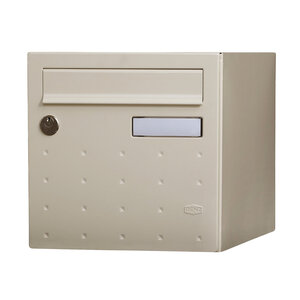 Boîte aux lettres 1 porte cubysm ivoire ral 1015b