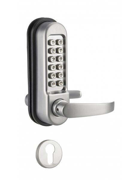 THIRARD - Verrou à combinaison mécanique pour serrure encastrable pour porte intérieure  carré 7mm  chromé mat