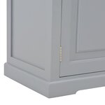 vidaXL Meuble TV Gris 120 x 30 x 40 cm Bois