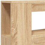 vidaXL Tête de lit à LED chêne sonoma 100x18 5x103 5cm bois ingénierie
