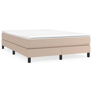 vidaXL Cadre de lit Cappuccino 140x190 cm Similicuir
