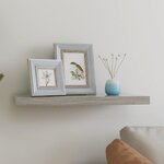vidaXL Étagère murale flottante gris béton 60x23 5x3 8 cm MDF