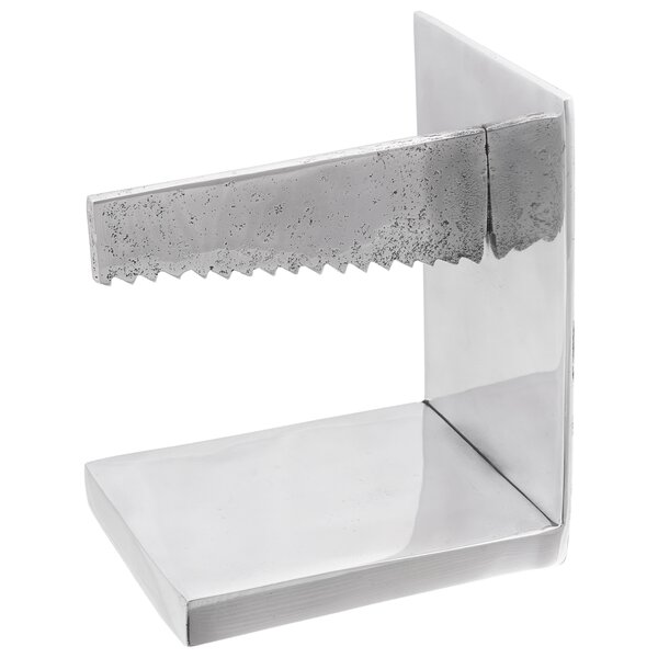 vidaXL Serre-livres 2 Pièces Argent 11x14x17 5 cm Aluminium Scie