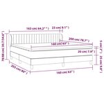 vidaXL Sommier à lattes de lit avec matelas Bleu 160x200 cm Tissu