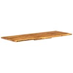 vidaXL Dessus de meuble-lavabo de salle de bain Acacia 140x52x2 5 cm
