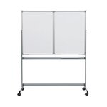 Tableau blanc tryptique mobile MAULpro 100 x 150 cm Gris MAUL