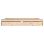 vidaXL Cadre de lit avec tiroirs 180x200 cm Super King