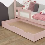 Tiroir de lit 120 x 200 BUDDY - rose pastel