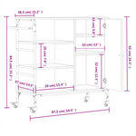 vidaXL Chariot de cuisine chêne sonoma bois d'ingénierie