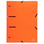 Chemise À Élastiques 3 Rabats Perforées Punchy Carte Lustrée 375g/m2 - A4 - Couleurs Assorties - X 25 - Exacompta