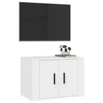 vidaXL Meuble TV mural Blanc 57x34 5x40 cm