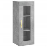 vidaXL Armoire murale gris béton 34 5x34x90 cm