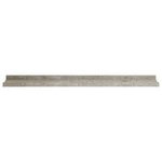 vidaXL Étagères murales 4 Pièces Gris béton 80x9x3 cm