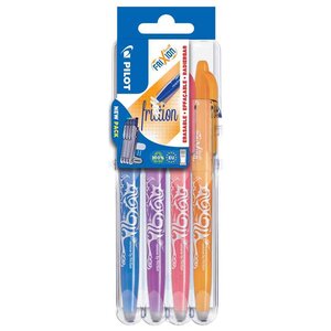 Stylo roller FRIXION BALL 07 Set2Go étui de 4 Fun PILOT