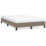 vidaXL Cadre de lit taupe 120x190 cm tissu