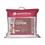 2 oreillers en coton 60 x 60 cm - Blanc