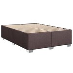vidaXL Sommier à lattes de lit avec matelas Marron foncé 140x200 cm