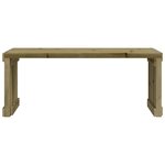 vidaXL Banc de jardin extensible 212 5x40 5x45 cm bois de pin imprégné