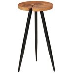 vidaXL Table de bar en rondins Ø53x105 cm bois d'acacia solide