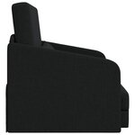 vidaXL Canapé Lit 2-en-1 Noir 65x80x83 cm Tissu