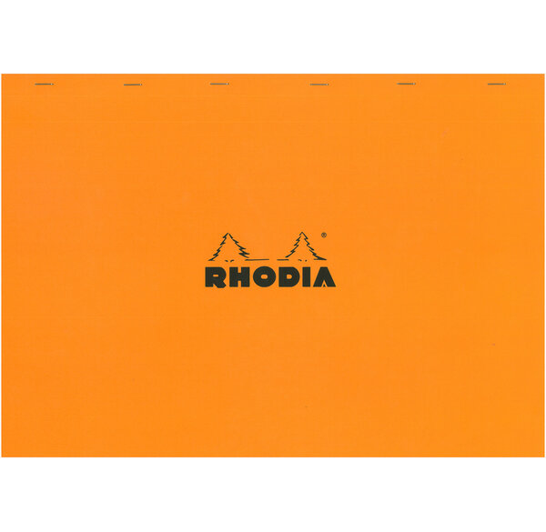 Bloc ORANGE N°38 42x31,8cm 80F agrafées 80g Q.5x5 RHODIA