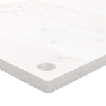 vidaXL Dessus de bureau blanc 100x60x2 5 cm bois massif de pin